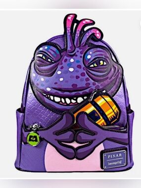 Loungefly Pixar Monsters Inc Randall Boggs Cosplay Mini Backpack Disney NWT
